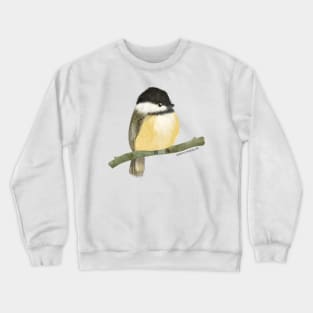 Black capped chickadee bird Crewneck Sweatshirt